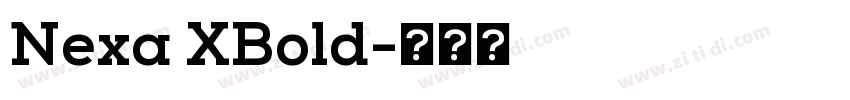 Nexa XBold字体转换